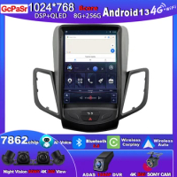 Tesla Style Carplay Android For Ford Fiesta MK7 2009-2016 Car Radio Multimedia Video Player Intelligent System 8 core 5G Display
