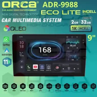 ORCA Eco Lite Incell Series 2/32 GB 9" Inch Android ADR-9988 Head Unit 1K Tape TV Mobil