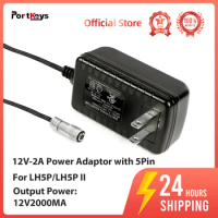 PortKeys 12V-2A Power Adaptor with 5Pin Aviation Connector for LH5P/LH5P II Switching Adaptor