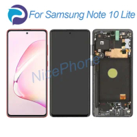For Samsung Note 10 Lite LCD Screen + Touch Digitizer Display 2400*1080 SM-N770F/FDS/FDSM Note 10 Lite LCD Screen Display