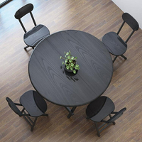 摺疊桌子圓桌餐桌家用戶外摺疊桌椅便攜擺攤小桌子簡易吃飯桌租房