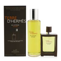 愛馬仕 Hermes - Terre D'Hermes Eau Intense Vetiver 香水套裝： 男士辛調香水 30ml + 補充裝 125ml