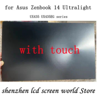 Original 14'' FHD 1920X1080 the top of laptop for Asus Zenbook 14 Ultralight UX435 UX435EG with touch LCD screen assembly