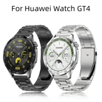 22mm Stainless Steel Strap for Huawei Watch GT4 46mm Band Metal Bracelet Men Wristband for Huawei GT2/GT3 46mm Smartwatch Belt