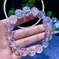 【Paiya 派亞】10MM七彩暴風雪白阿塞白阿賽斯特萊水晶手串圓珠彩虹