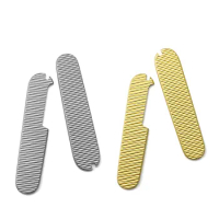 Swayboo 91MM Titanium Alloy / Brass Swiss Army Knife Fish Scale Pattern Handle Patch Home DIY Tool Part Accessories for Knife