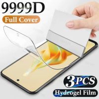 3Pcs Full Cover Hydrogel Film For Oppo Reno 8 7 6 Lite 4Z 7Z 8Z 5G Film Screen Protector For Oppo Reno 9 8 7 6 5 4 Pro Plus film