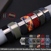 DW5600 High Elastic Fabric Nylon Watchband for Casio GW-5000 GW-M5610 GA2100 GA-2100 DW-5600 GM2100 Fashion Watch Strap Bracelet