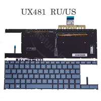 Rus US Spanish Latin laptop keyboard for Asus Zenbook duo ux481 ux481fa ux481fay ux481fl ux481fly black with backlight
