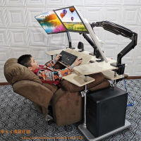 艙電腦椅商務椅電競桌椅一體座艙學生套裝主題房間躺艙