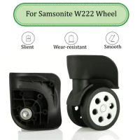 For Samsonite W222 Universal Wheel Trolley Case Wheel Replacement Luggage Pulley Sliding Casters Slient Wear-resistant Repair