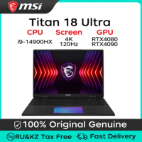 MSI Titan 18 Ultra 2024 14th Generation 18-inch i9-14900HX 64GB/128GB 2TB/4TB/8TB RTX4080/RTX4090 4K 120Hz MiniLED Screen Laptop