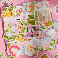 Etori Life Secret Garden Sticker 46pcs/pack Mini Boxed Stickers, DIY Decoration Stationery Notebook Diary Journal Stickers