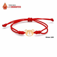 Gelang Emas Anak Tali Bear J5 Ismoyo MERAH FERARY