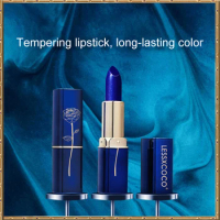 LESSXCOCO Blue Maggie Lipstick Discoloration Lipstick lipstick Moisturizing Non stick Cup Waterproof Non fade