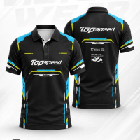 JERSEY KAOS RACING TOP SPEED CUSTOM POLO KERAH KANCING V-NECK, KAOS SATUAN, BAHAN FULLPRINT VW173