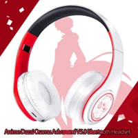 Anime Bungo Stray Dogs Dazai Osamu Cosplay Bluetooth Headset Over Head Earphone V5.0 Cosplay 2D Fan Gift
