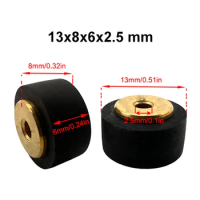 13x8x6x2.5 Copper Core Pinch Roller Belt Pulley For Sony Audio Recorder Tape Deck Drives Radio Movement Cassette Stereo Player