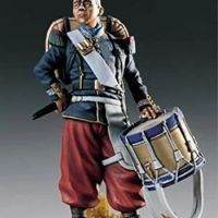 New Unassembled 1/32 ancient man warrior with drum Resin Figure Unpainted Model Kit