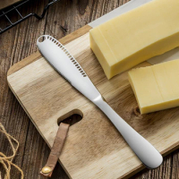 3In1 Cheese Butter Cutter Cheese Dessert Knife Kitchen Accessories Stainless Steel Jam Knife Multifunctional Butter Spreader