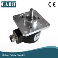 CALT Square Flange 15MM Shaft Angle And Speed Encoder 1024PPR Incremental Encoder