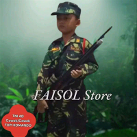 Baju TNI AD Anak Putra Topi Komando Fashion Loreng AU AD AL Size 2-10 untuk Usia 3-12 Tahun /Baju TN