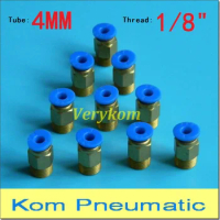 Pneumatic 4mm thread 1/8" straight air pipe fitting PC4-01 One touch hose connector Quick fittings 4mm To 1/8 Inch PC 04-01
