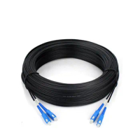 150M Outdoor SC UPC Duplex FTTH Drop Patch Cable SC Singlemode 2Core G657A Fiber optic patch cord FT