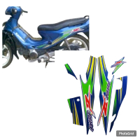 sticker motor kaze r 2003 biru