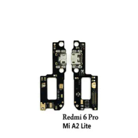 New USB Board for Xiaomi Redmi 6pro / Mi A2 Lite Dock Connector Micro Usb Plug Port Charge Board &amp; Microphone