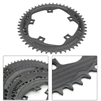 Bicycle Carbon Fiber Chainring For-Brompton 50/52/54/56T BCD130mm Ultralight Crankset Tooth Plate Chainwheel Bike Accessories