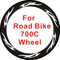 24pics Wheel Sticker 2Wheels/set Road Bike 700c Wheel Rim Decoration Stickers Bicycle Stickers Bike Decals Wheel Stickers