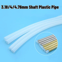 3.18/4/4.76mm Flexible Shaft Plastic Pipe L30/40/50/60/70/80/90/100cm Model Ship Integrated Sleeve Plastic Wang Tube