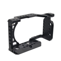 Camera Cage Stabilizer for Sony A6400/ A6000/ A6300/ A6500/ Ilce-6500/ Dslr Cage Mount Microphone Monitor