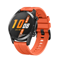 【o-one台灣製-小螢膜】HUAWEI Watch GT2 46mm手錶滿版全膠螢幕保護貼 兩入組(曲面 軟膜 SGS 自動修復)