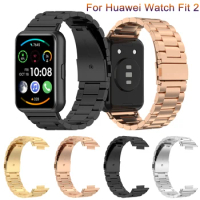 Stainless Steel Strap For Huawei Watch Fit 2 Classic Metal Watch Band Bracelet For Huawei Fit2 Activ