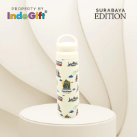 IndoGift Tumbler 500ml Tipe 02 Surabaya Botol Minum Stainless Steel Souvenir Aesthetic