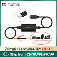 70mai UP03 Hardwire Kit Parking Surveillance Cable ONLY for 70mai Dash Cam M500/Omni X200 A810 Dash Cam Power Cable