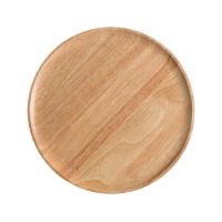 【木質家居】北歐風原木製圓形托盤-15cm(擺飾 露營餐具 餐盤子 小碟子 蛋糕盤 點心 水果小盤子 拍攝道具)