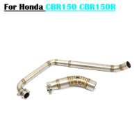 For Honda CBR125 CBR125R CB125R CBR150 CBR150R CB150R Motorcycle Exhaust Retrofit before middle connecting pipe