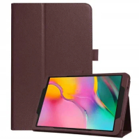 Tablet Case for Samsung Galaxy Tab A A6 10.1 2016 T585 T580 SM-T580 T580N PU Leather Slim Folding Litchi Style Funda Cases Capa
