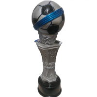 piala/teropy bola pita 36cm resin silver