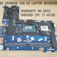 FAST SHIPPING LA-B171P FOR HP ProBook 430 G2 LAPTOP MOTHERBOARD ONBOARD I7-4510U 90 DAYS WARRANTY