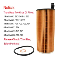 Car Oil Filter For BMW 3 E90 E91 For BMW X6 F16 11428507683 1pcs 52mm*52mm Accessories Diesel Durable Replacement