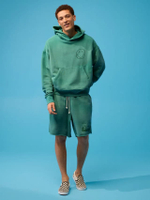 เสื้อกันหนาวผู้ชาย 2878 SMILEY WASHED HOODIE สี เขียว