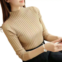 BB 40-90KG STANDAR dan JUMBO Atasan Rajut Turtleneck Wanita/ Turtle Neck Jalur Besar Terbaru / Inner