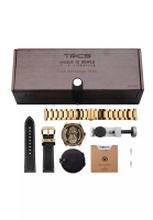 Tacs Tacs 復古雙鏡頭機械手錶皮帶 限量禮盒裝 金 (TS2002-Gold)