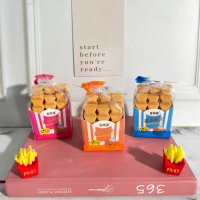 Penghapus Lucu Kentang Goreng French Fries Stick 1 Box isi 6 PCS MURAH / Eraser bentuk Fries Stik Im