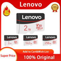 Lenovo Memory Card 2TB Micro V60 SD/TF Card 1TB Class 10 High Speed 512GB Cartao De Memoria Data Storage For Phone/Camera/Games