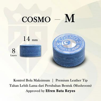 Cosmo Master Cue Tip | Master Tip Cue Stick Billiard | Original Made In Japan - Master Cue Tip Mediu
